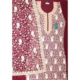 THREADWORK RAYON SALWAR SUITS( #N205-MAGENTA )