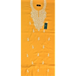 CASMIR Women Pashmina Kashmiri TILLA/ZARI Embroidery WORK SALWAR SUIT(#J501 -MUSTARD)