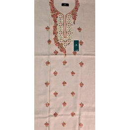 CASMIR Women Pashmina Kashmiri TILLA/ZARI Embroidery WORK SALWAR SUIT(#J601-BEIGE)