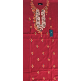 CASMIR Women Pashmina Kashmiri TILLA/ZARI Embroidery WORK SALWAR SUIT(#J601-MAROON)