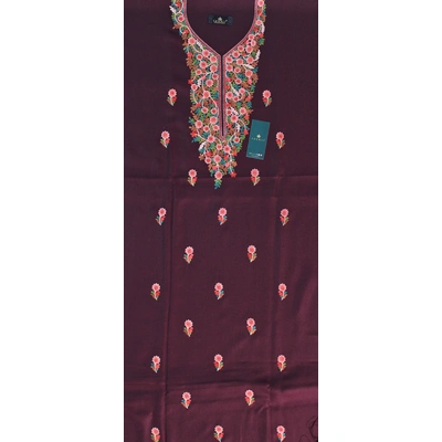 CASMIR Women Pashmina Kashmiri TILLA/ZARI Embroidery WORK SALWAR SUIT(#J602-MAGENTA)