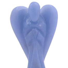 Angelite Angel | Handcarved Statues Figurines Stone of Good Luck - Reiki, Healing Crystal for Physical, Emotional & Spiritual Imbalance | Positive Vibes Energy(PRI_68)