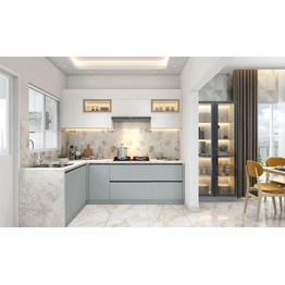 A Luxurious L-Shaped Kitchen Design