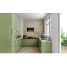 A Refreshing Green Kitchen Design