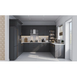 A Duco Finished Kitchen In Grey