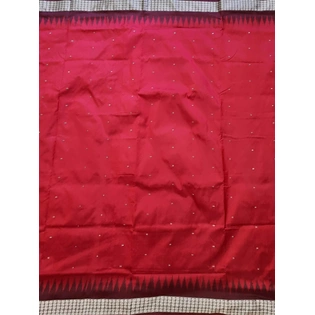 Sambalpuri Silk Saree (Red) By Koustuva Exports