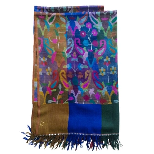 Multi Colour Kani Shawl with Design