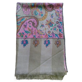 Multicolour Kani Shawl with Floral Design