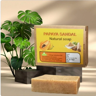 Yuki's PAPAYA SANDAL Natural bath soap