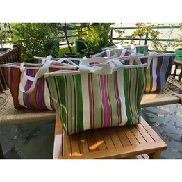 Cotton Webbing Strap /Indian Market Shopping Bags. Recycled Nylon Bags