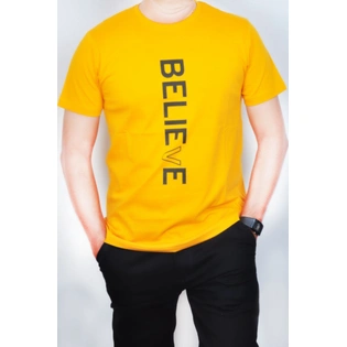 ALVIN JONES- Men's Cotton T-Shirt(P20) (Medium) Yellow