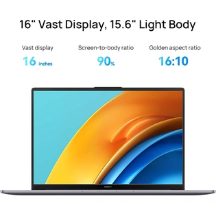 Huawei Matebook D16 / Intel Core i7-12700H / 16G LPDD4X Ram / 512G PCIe SSD / Intel Iris Xe Graphics / 16 inches 1920*1200 / Windows 11 Home / Free Office 2021 Pro Plus