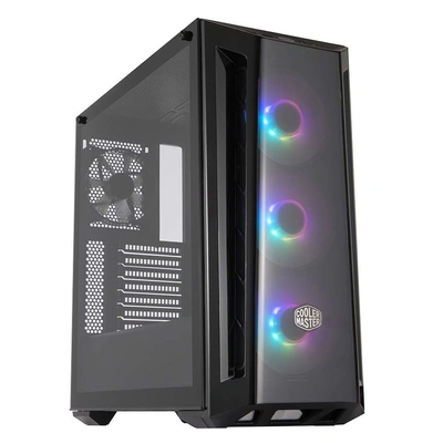 Cooler Master MasterBox MB520 ARGB Airflow ATX Mid-Tower Cabinet with 3 120mm ARGB Fans and a Tempered Glass Side Panel