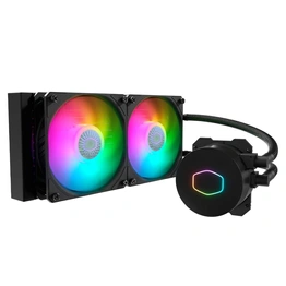 Cooler Master MasterLiquid ML240L ARGB V2 CPU Liquid Cooler - Black | Support Intel & AMD CPU Socket AM5, AM4, AM3, LGA1700, 1200, 2066, 1151 | 3rd Gen Dual Chamber Pump | 240mm Close-Loop AIO