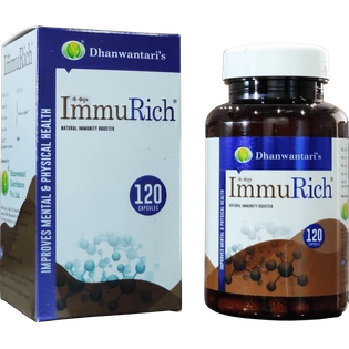 DHANWANTRI DISTRIBUTORS PRIVATE LTD IMMURICH (COW COLUSTROM) 120 CAPSULE SUPER FOOD CUM SUPER POWER MEDICINENDS