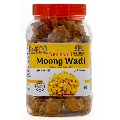 Natraj The Right Choice Amritsari PUNJABI Moong Dal Wadi / Badi / Mung Mangodi|Mangori|Punjabi Wadiyan |Sun Dried Lentil Spice Bits Medium Spicy- 300gm WARIYAN