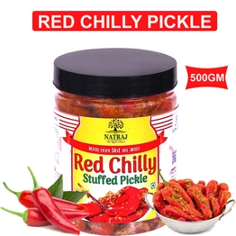 Natraj The Right Choice Stuffed Red Chilly Pickle Banarasi 500 gm Lal Mirch Mirchi ka Achar masaledar