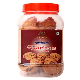 Natraj The Right Choice Amritsari Punjabi Premium Urad Dal WADI 250gms Spicy Masala Wariyan | Hand made | Vadi | Wadiyan | | Rich in Protein | Traditional Indian Urad Dal Wadi Snack