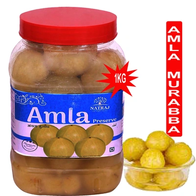 Natraj The Right Choice Homemade Taste Amla Murabba (Immunity Booster Pack) Pet Jar Home Made Taste (Gooseberry Preserve) Awla murabba (1 Kg)