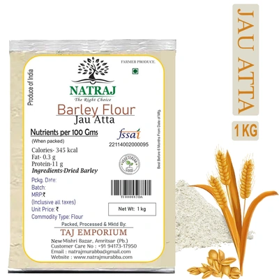 NATRAJ THE RIGHT CHOICE JAU ATTA 1kg | Nutritious & Gluten-Free