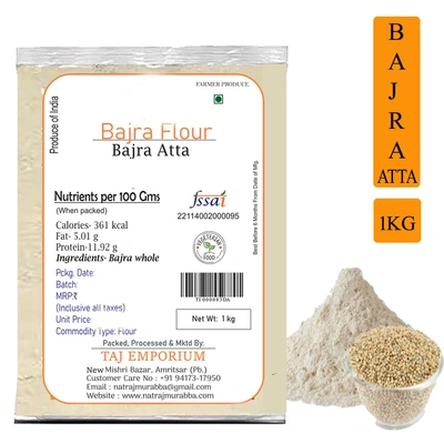 NATRAJ THE RIGHT CHOICE BAJRA ATTA 1KG