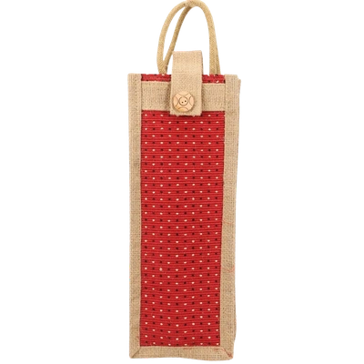 Jute Water Bottle Bag-WBJB02