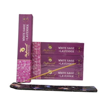 Rajkamal Premium Holy Incense Sticks White Sage & Lavender Pack Of 12