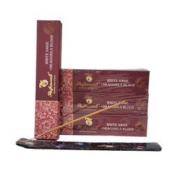 Rajkamal Premium Holy Incense Sticks White Sage & Dragon's Blood Pack Of 12