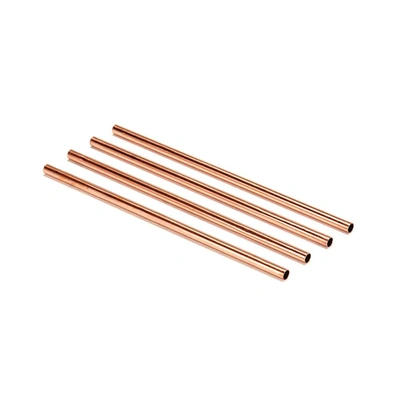 SoulGenie qPipe Copper Drinking Straws Set of 4