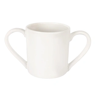 Two Side Handle Ceramic Drinking Mug