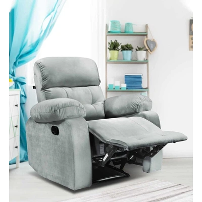 Avion Single Seater Manual Recliner for Living Room (Grey,DIY)