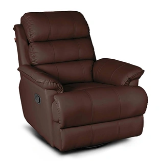 Quies Manual with Glider Recliner for Living Room (Single Seater, Brown,DIY)