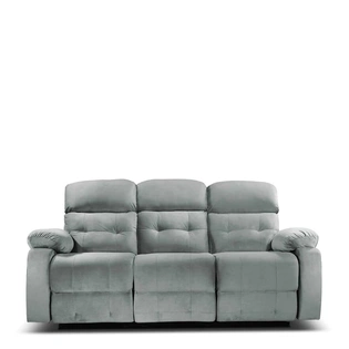 3 Seater Avion Three Seater Manual Recliner for Living Room (Grey,DIY)