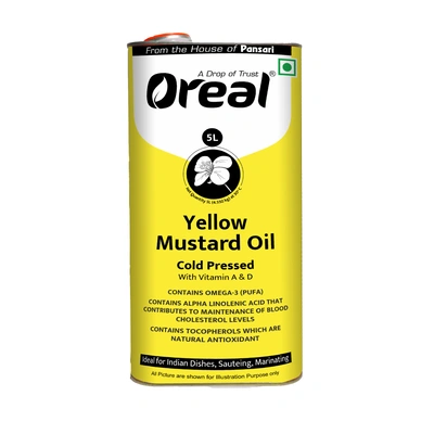 OREAL YELLOW MUSTARD 5 LTR - TIN