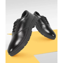 SCHOOL BIRDS Boys Black School Shoe