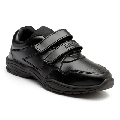 SCHOOL BIRDS Kids Unisex School Uniform Black Gola Shoes