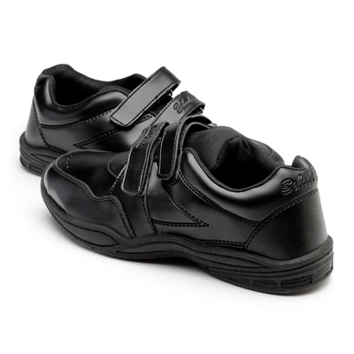 SCHOOL BIRDS Kids Unisex School Uniform Black Gola Shoes