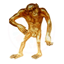 Brass Sculpture Monkey - Regal Home Decor