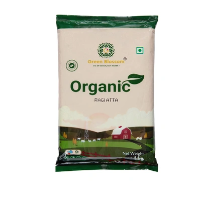 Organic Ragi Atta / Finger Millet Flour - 10 Kg , ( Pack of 10, 1 Kg ) I Green Blossom