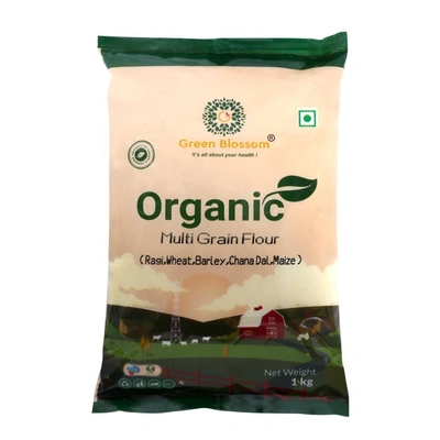 Organic Multi Grain Flour / Atta - 10 Kg ( Pack of 10, 1 Kg ) I Green Blossom