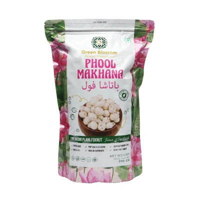 Phool Makhana / Foxnut - 600 g (200 g Pack of 3)I Green Blossom