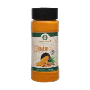 Organic Turmeric Powder / Haldi Powder -100 g (Pack of 1) I Green Blossom