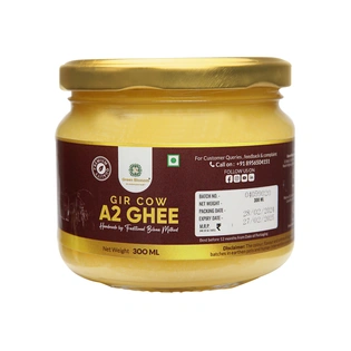 A2 Gir Cow Ghee - 300 ML | Vedic Bilona Ghee I Hand Churned Ghee