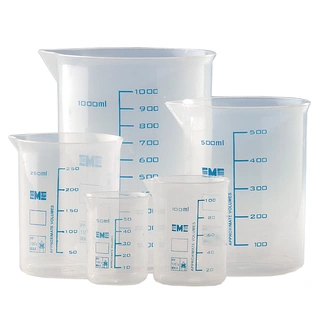 Plastic Graduated Beakers, set of 5