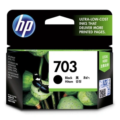 CD887AA HP 703 Black Original Ink Advantage Cartridge