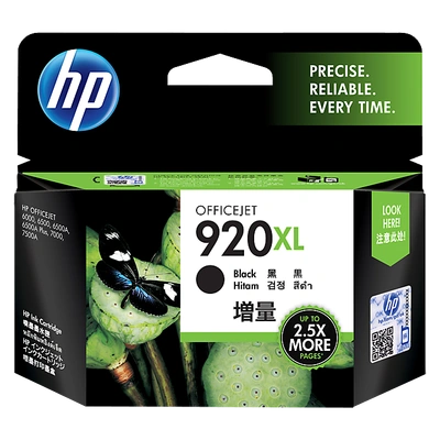 CD975AA HP 920XL High Yield Black Original Ink Cartridge