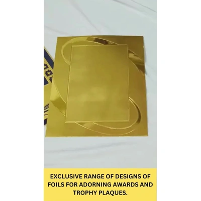 Gold Plated Trophy Stickers