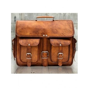 Vintage Leather Large Men's Laptop Bag Handmade Briefcase Messenger Satchel Bag