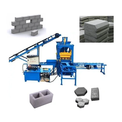 Brick Block Making Machine From Cement With Finished Goods