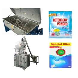 Detergent Powder Making Packaging Machine With Finished Goods